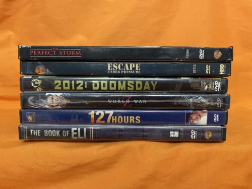 🎬DVD LOT DOOMSDAY 2012 ESCAPE UNDER PRESSURE 127 HOURS WORLD WAR Z BOOK OF ELI - Picture 3 of 4