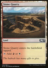 Magic the Gathering MTG Stone Quarry (256) Core Set 2019   LP