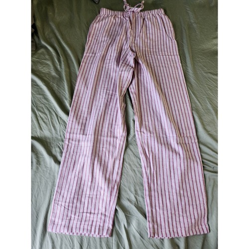 NWT Eileen West Berry Stripe Cotton Rayon Flannel Classic Pajama size S - Picture 9 of 15