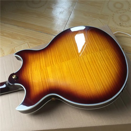 Guitarra Eléctrica Johnny A Jazz Hecha a Mano Envío Gratis, Cuerpo Semi-Hueco Sunburst - Imagen 2 de 8