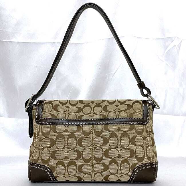 バッグ COACH 2way shoulder bag signature beige COACH Handbag 2way Canvas Beige Signature Charm Bag 1825 | eBay