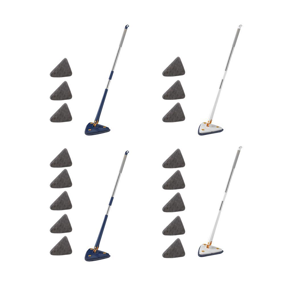 Multipurpose Cleaning Mop 360 Rotatable Mop Adjustable (White mop + 5