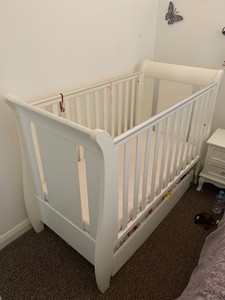 space saver sleigh cot