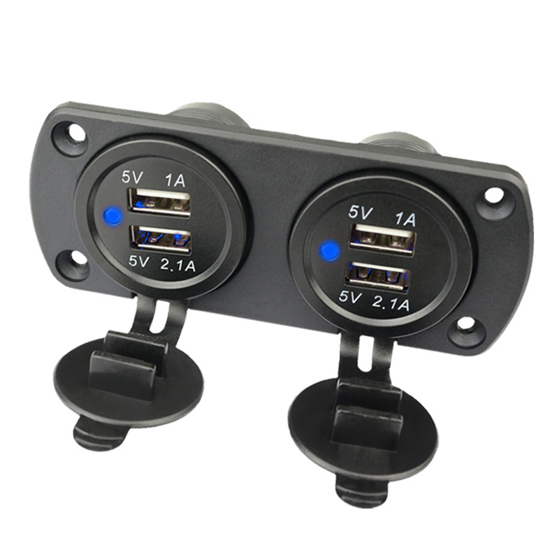 Prise Usb 12v 12V/24V Dual USB Socket Charger For Caravan, Campervan, Motorhome - White Wall Mount Socket Dual In-Line IC Sockets - Foto 7