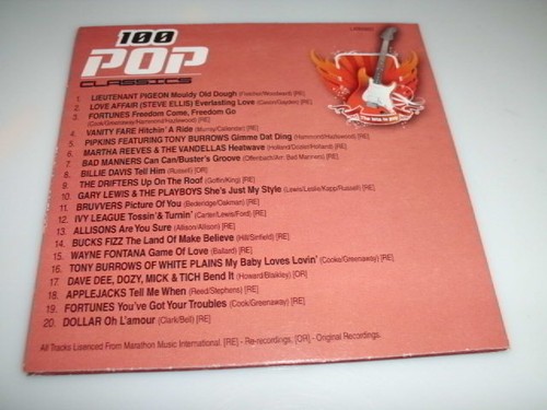 100 POP CLASSICS 5 CD'S MIT BUCKS FIZZ KELLY MARIE LIMAHL MATCHBOX DOLLAR HEINZ - Picture 6 of 6