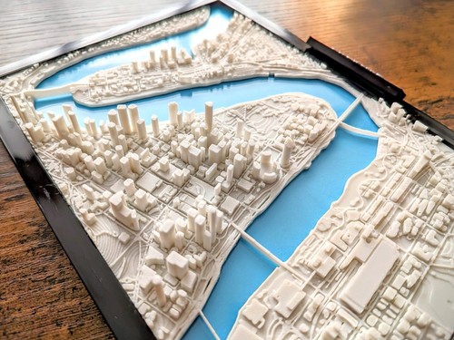 Brisbane Australia 3D City Map Custom 3D Street Map City Poster Print - Picture 4 of 5