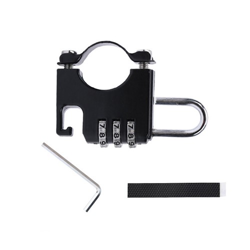 Portable Helmet Lock Anti-theft Combination Lock Motorcycle/Mountain Bike Lock - Picture 12 of 13