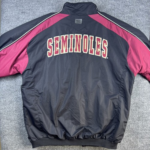 NWT Florida State Seminoles Jacket Men's 2XL Black Red Full Zip FSU College - Picture 12 of 13