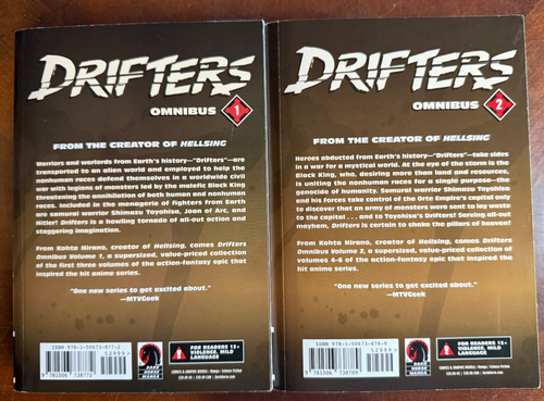 Drifters Manga Omnibus Volumes 1-2 English Authentic Dark Horse Comics - Picture 2 of 2
