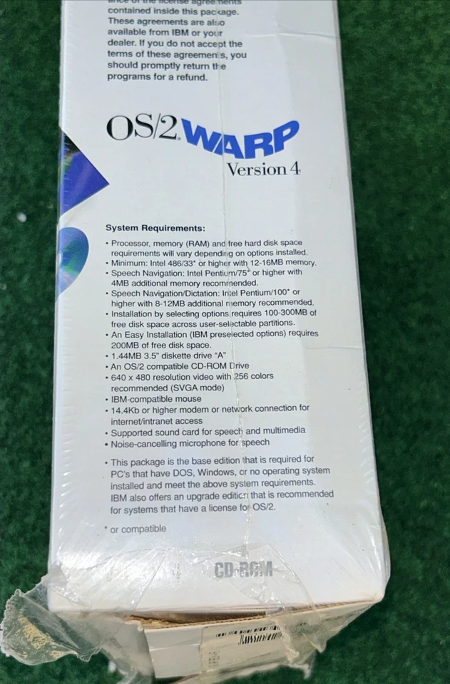 *NEW SEALED* IBM OS/2 Warp Connect Version 3 CD-Rom Vintage Computer Software - Image 4 of 4