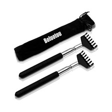 2 Pack Portable Extendable Back Scratcher, Stainless Steel, Telescoping