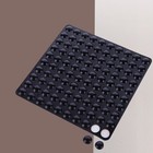  100 Pcs Wall Bumper Pad Self Adhesive Cabinet Rubber Bumpers Pads for Doors