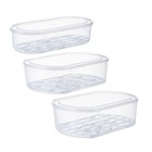  3pcs Household Fruit Sorting Cases Refrigerator Organizers Sorting Food