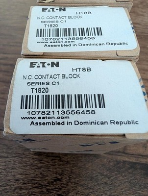EATON HT8B SERIES C1 N.C. CONTACT BLOCK (b2)