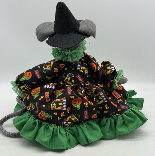 Abito da festa fatto a mano Halloween topo strega free standing coda di tronco alto 9,5" - Foto 6 di 8