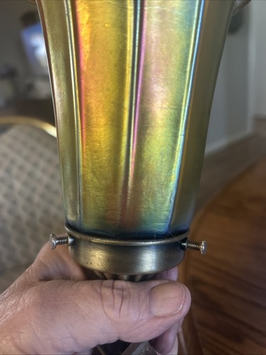 Antiker gold gerippter Aurene Schirm - Bild 12 von 12