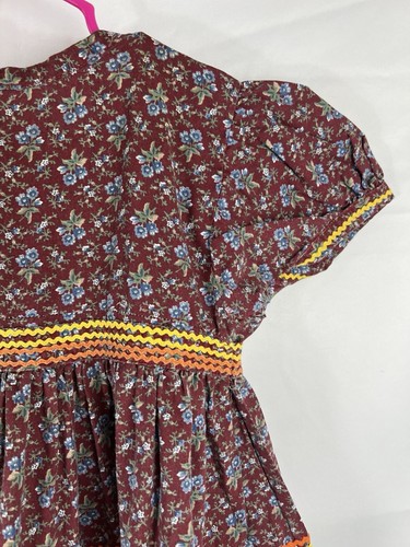 Vintage Seminole Patchwork Girl’s Dress Handmade Native American - Picture 5 of 15