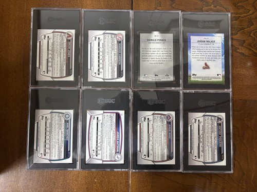 Lote de (8) gemas graduadas Bowman SGC 2023 ¡Como nuevas 10 refractores Mojo! - Imagen 2 de 4