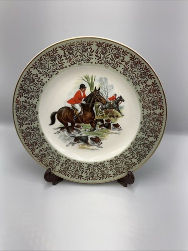 Fox Hunt - Horse And Hounds Decorative Plate Grindley Broadhurst Bro’s 10”