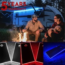 RV Awning Lights 16FeeT LED Underglow Strip Camper Motorhome RGB Waterproof IP65