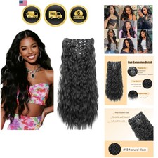 30 Inch Clip in Hair Extensions,Soft Real Human Hair 120g 7pcs,Brazilian Remy...