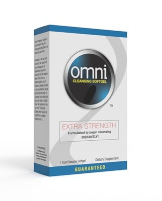 Omni Cleansing Softgel - Extra Strength Cleansing Immediately, 1 Fast Dissolve