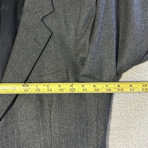 Blazer Henry Grethel Gris Lana Para Hombre 40R 2 Botones Abrigo Deportivo Hecho en Columbia - Imagen 12 de 24