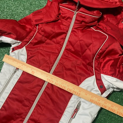 Ski Jacket Womens 6 WHITE & RED METROPOLIS Winter Snow Coat - Picture 7 of 12