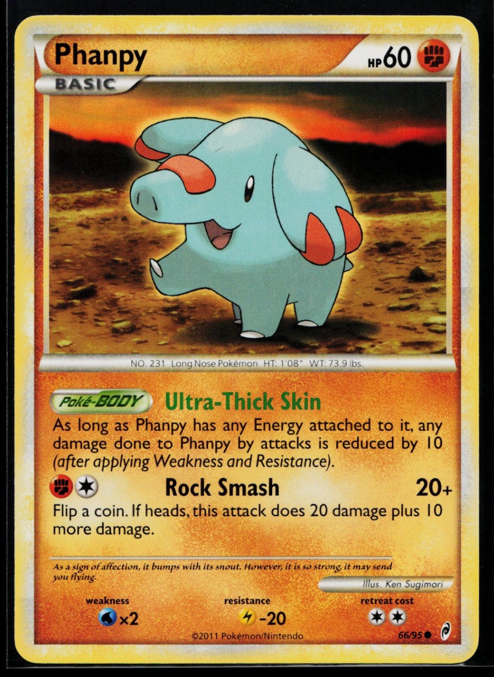 Phanpy Common Call of Legends 66/95 NM C1852