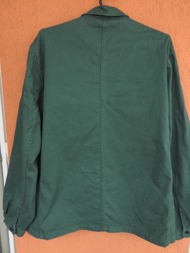 Vintage French Work Jacket Mens XL Chore Coat Green Worker Wear Planam - Picture 7 of 7