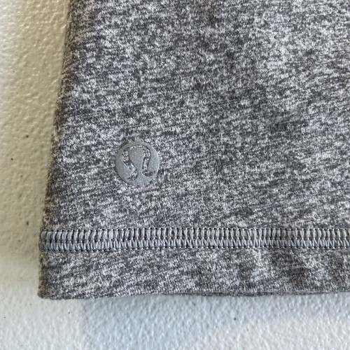 Lululemon tank top Just Breathe Strappy Heather Gray Women’s Size 6 Activewear - Picture 6 of 11