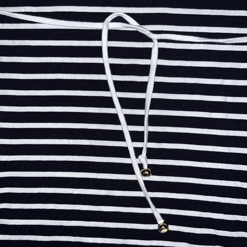 TOMMY HILFIGER Navy Mix Striped Short Sleeve T-Shirt Dress - Size XL - Picture 5 of 13