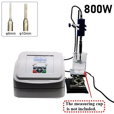 Lab Digital Handheld Ultrasonic Homogenizer Sonicator Cell Disruptor Mixer 800W-