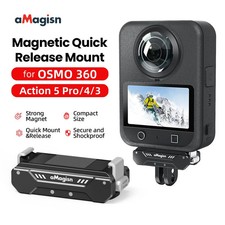aMagisn Metal Magnetic Quick-release Adapter For DJI OSMO 360/Action 5 Pro/4/3