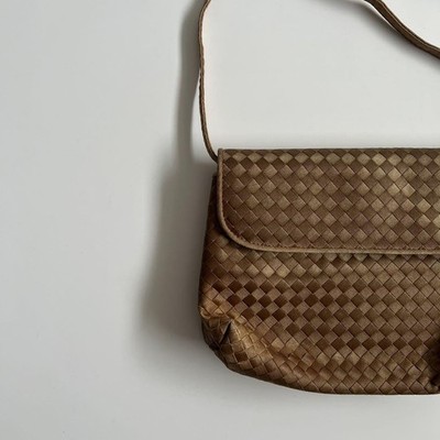 Bottega Veneta Intrecciato Suede Leather Shoulder Bag