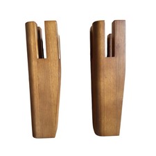 Pair of Thuma Classic Bed Legs  Walnut Finish