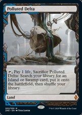 MTG English Polluted Delta NM Foil Zendikar Rising Expeditions