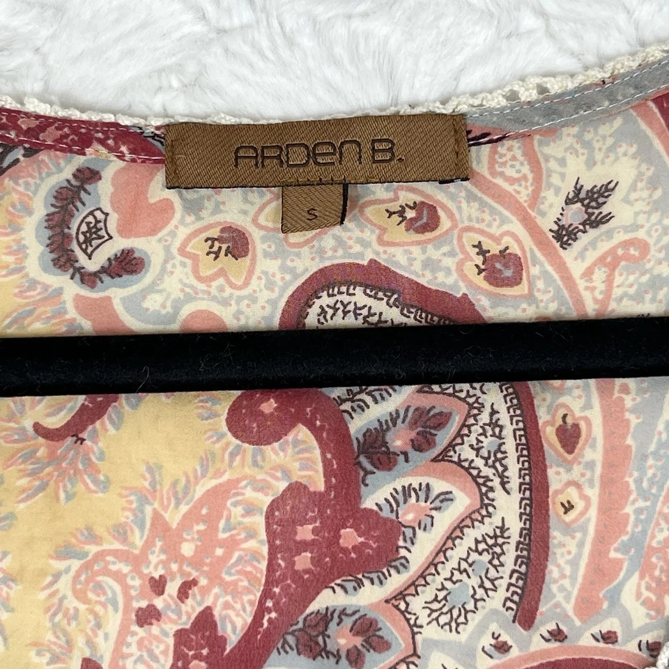 Vestido midi de colección Y2K Arden B Babydoll Flutter Slv cachemir transparente talla S rosa hada EE. UU. Foto 3 de 4