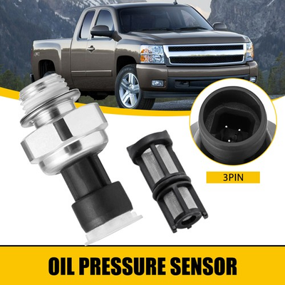 #ad Oil Pressure Sending Unit Sensor W Filter For Chevy Silverado GMC Sierra 2003 08 $14.99