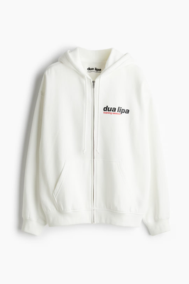 DUA LIPA x H&M ~ Training Season OVERSIZED ZIP HOODIE JACKET Sz