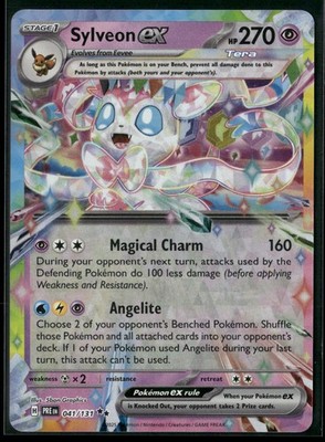 Pokémon Sylveon ex Double Rare 041/131 PRE SV: Prismatic Evolutions NM