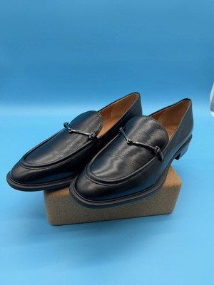 Sarto Eda Black Leather Bit Detail Women's Loafer Flat US 11 EU 42