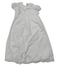 Feltman Bros Hand Embroidered White Christening Baptism Gown Lace Baby Girl