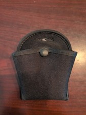 BLACKHAWK! Handcuff Case Fabric Snap Closure Black Belt Attachment