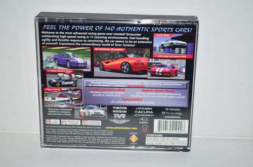 Gran Turismo (Sony PlayStation 1, 1998) PS1 PSOne PSX 2 3 CIB Black Label NM🔥 - Picture 4 of 8