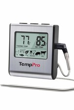TP16 Large LCD Digital Cooking Food Meat Thermometer for Smoker Oven Kitchen BBQ