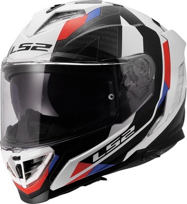 LS2 FF818 STORM III SPORTY Weiß-Blau-Rot glänzend Integralhelm  L