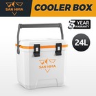 San Hima Cooler Ice Box 24L Portable Heat Retention For Camping BBQ Picnic