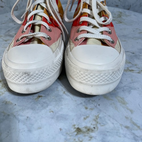 Zapatillas de plataforma Converse All Star Chuck Taylor para mujer talla 7,5 naranja rayos de sol - Imagen 13 de 15