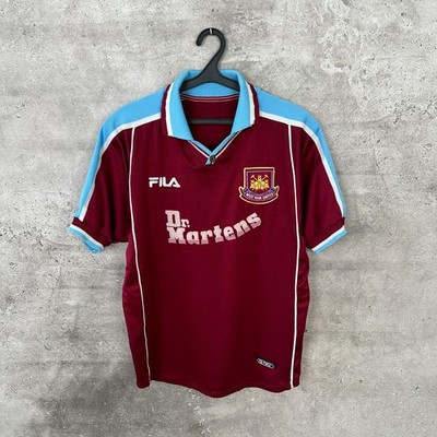 WEST HAM UNITED 1999 2000 2001 HOME FOOTBALL SHIRT FILA TRIKOT GRÖSSE L